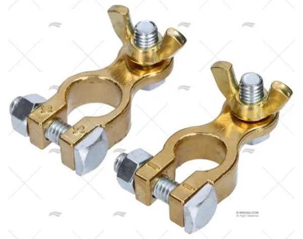 Acupoolklem_met_vleugelmoer_set_met_1x_plus_en_1x_minklem