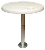 Allpa_tafel_rond_wit_complete_set_met_poot_en_voet