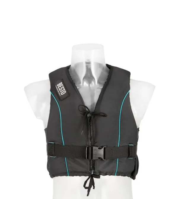 Besto_Dinghy_Zipper_50N_skivest___zwemvest_zwart_aqua_Medium_50_60kg