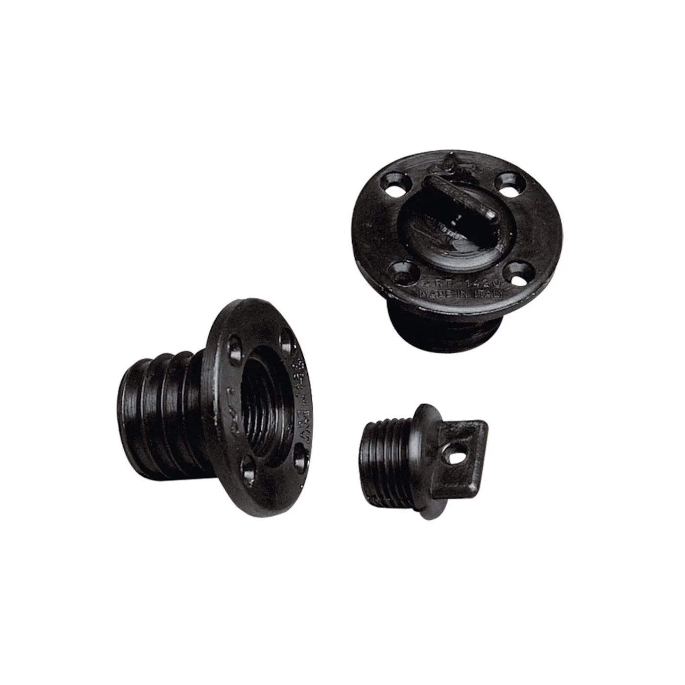 Lensplug_4_gaten_Plug_Rond__43mm_zwart