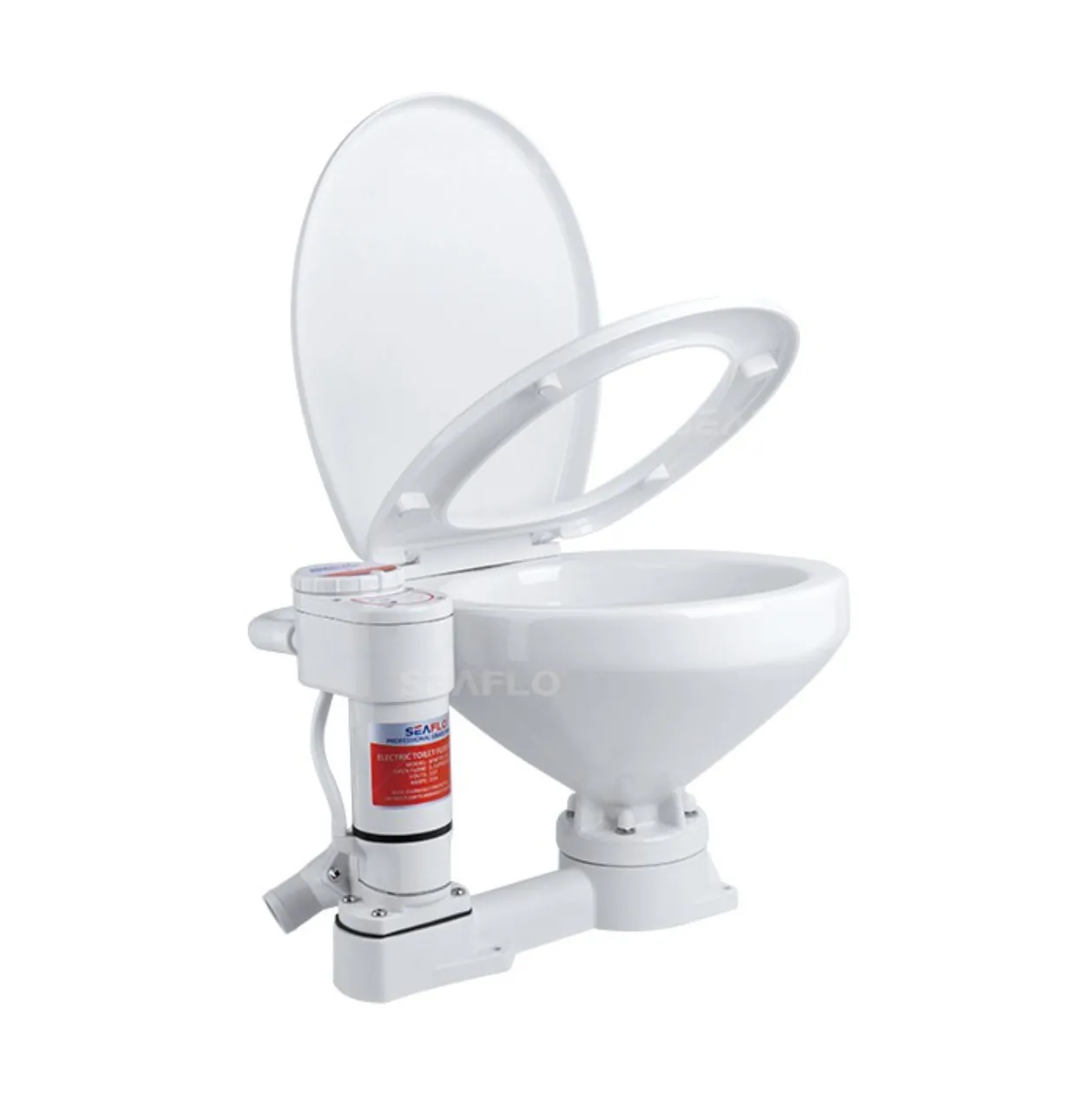 Seaflo_Elektrisch_Toilet_Handpomp_model_Grote_pot_Open