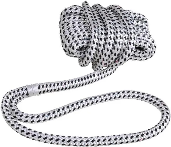Seilflechter___Taifun__Polyester_Landvast___Zwart_Wit____14mm_x_14m_