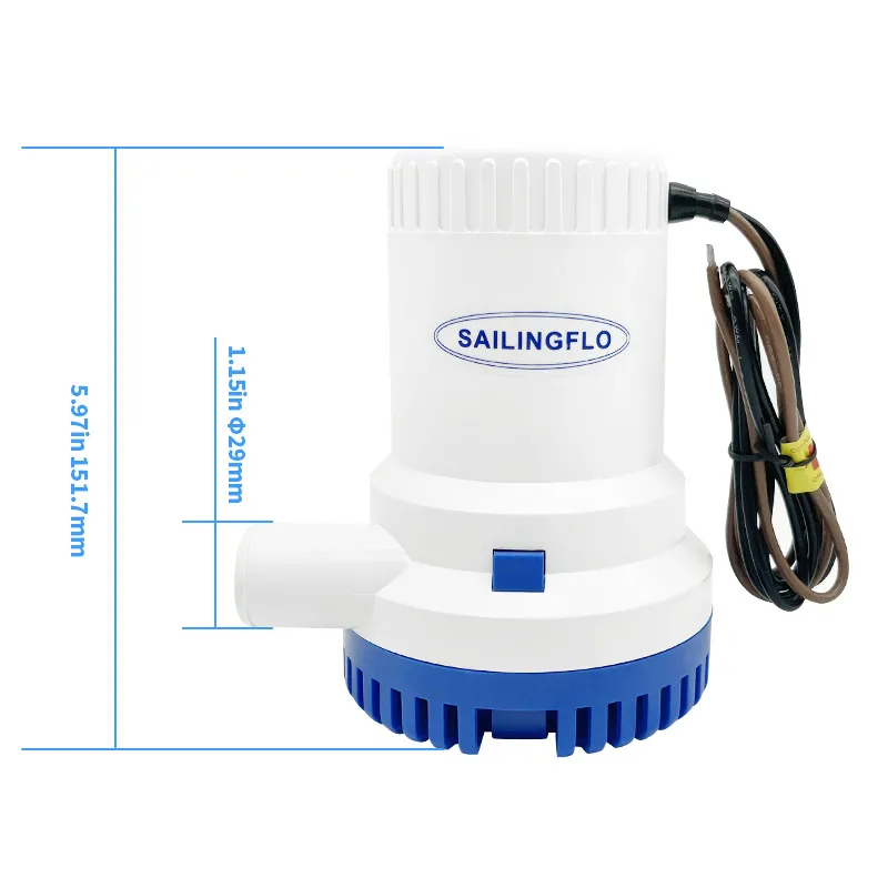 Singflo_Bilgepomp_12volt_1500GPH_95litr_per_minuut_24volt
