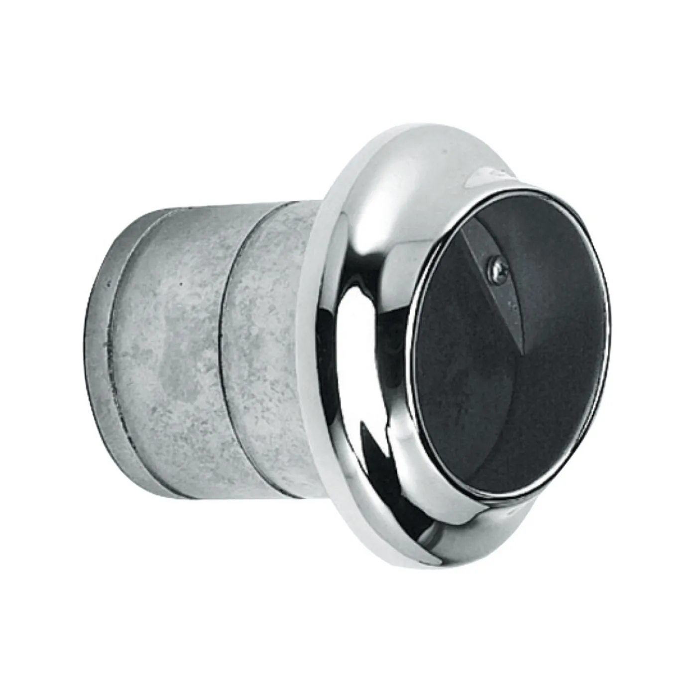 Spiegeldoorvoer_uitlaatdoorvoer_RVS_met_klep_100mm
