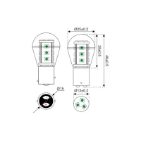Ledlamp_groen_BAY15D_ongelijkzijdig_dubbelpolig__LT_B_2