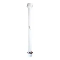 Tafelpoot_wit_aluminium_770mm_Nuova_Rade_MD_D