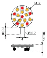 Talamex_ledlamp_met_G4fitting_2_kleuren_wit_en_rood_12_30Volt_1