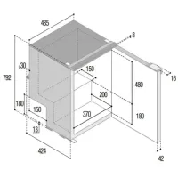 Vitrifrigo_C85i_Chromelock_koelkast_met_vriesvak_12_24V_zwart_2