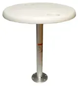 Allpa_tafel_rond_wit_complete_set_met_poot_en_voet