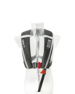 Besto_Comfort_Fit_180N_automatisch_reddingsvest_met_harnas_zwart_grijs
