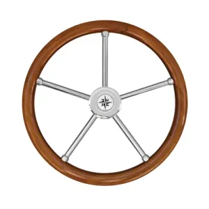 Savoretti_T6IN_stuurwiel_RVS_met_teak_hoepel_35cm