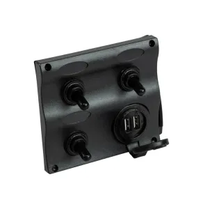 Schakelpaneel_Wave_3voudig_met_USB_lader_waterproof