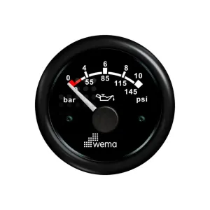 Wema_Oliedrukmeter_zwart_0_10bar___0_145psi_12_24V